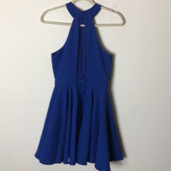 Smile Sweetly Royal Blue Skater Dress - Picture 7 of 10
